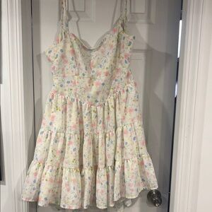 Altar'd State White and Multicolor Dress junior XL